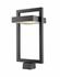 Luttrel 1 Light Outdoor Post Mount Fixture in Black Finish by Z-Lite