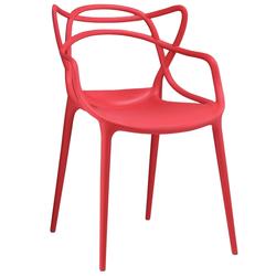 Gaile Dining Armchair In Red by Modway Furniture