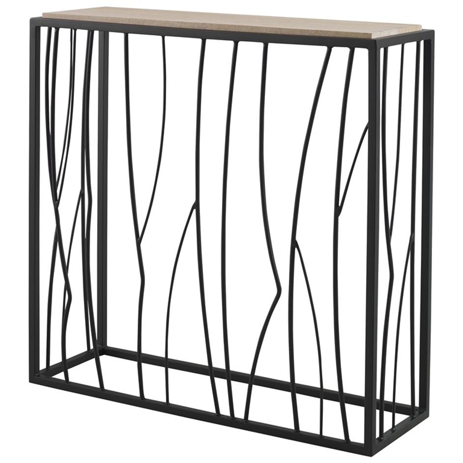 Reed Travertine Console Table by Uttermost