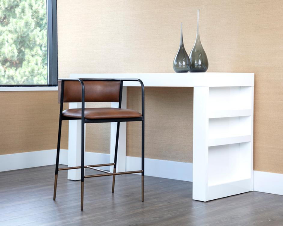 BRENAN COUNTER STOOL - BRAVO COGNAC by Sunpan