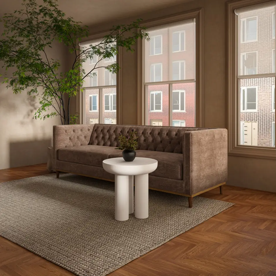 Fielder Sofa Cool Brown by Moes Home