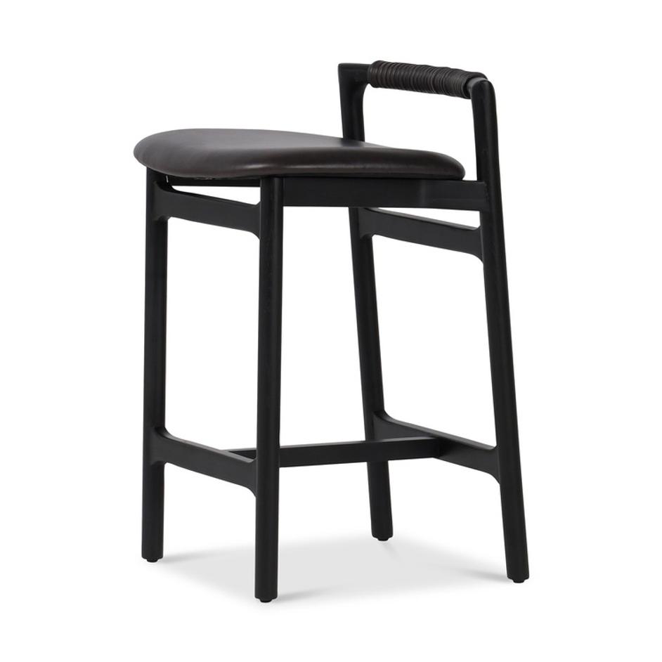 Baden Bar + Counter Stool - Sonoma Black by Four Hands