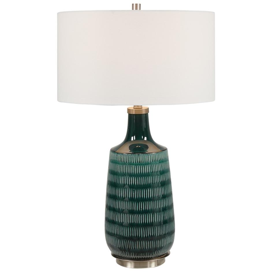 Scouts Deep Green Table Lamp by Uttermost