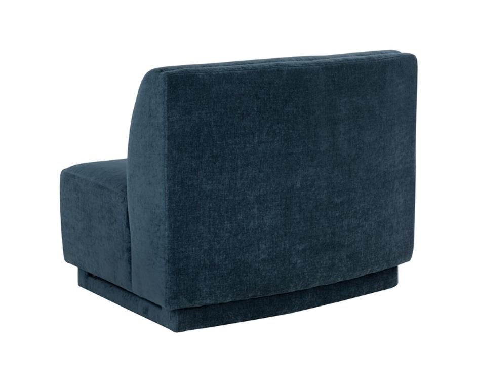 JACLYN MODULAR - ARMLESS CHAIR - DANNY DUSTY BLUE by Sunpan
