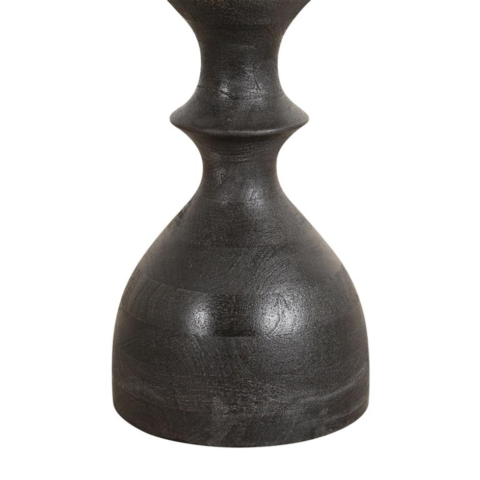 Jaipur 18" Martini Black Side Table by Home Trends & Design