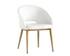 Thatcher Dining Chair - Antique Brass - Snow by Sunpan