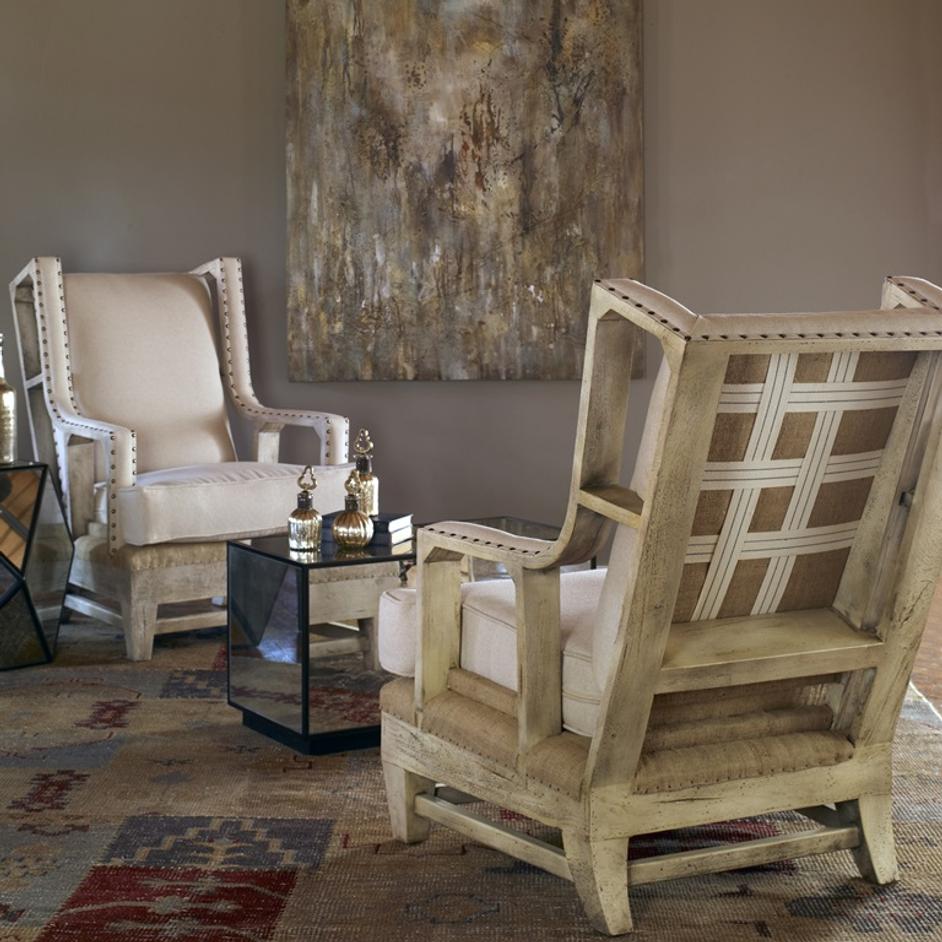 Schafer Linen Armchair by Uttermost