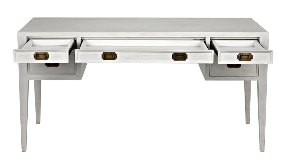 Africa Desk, White Wash by Noir Furniture