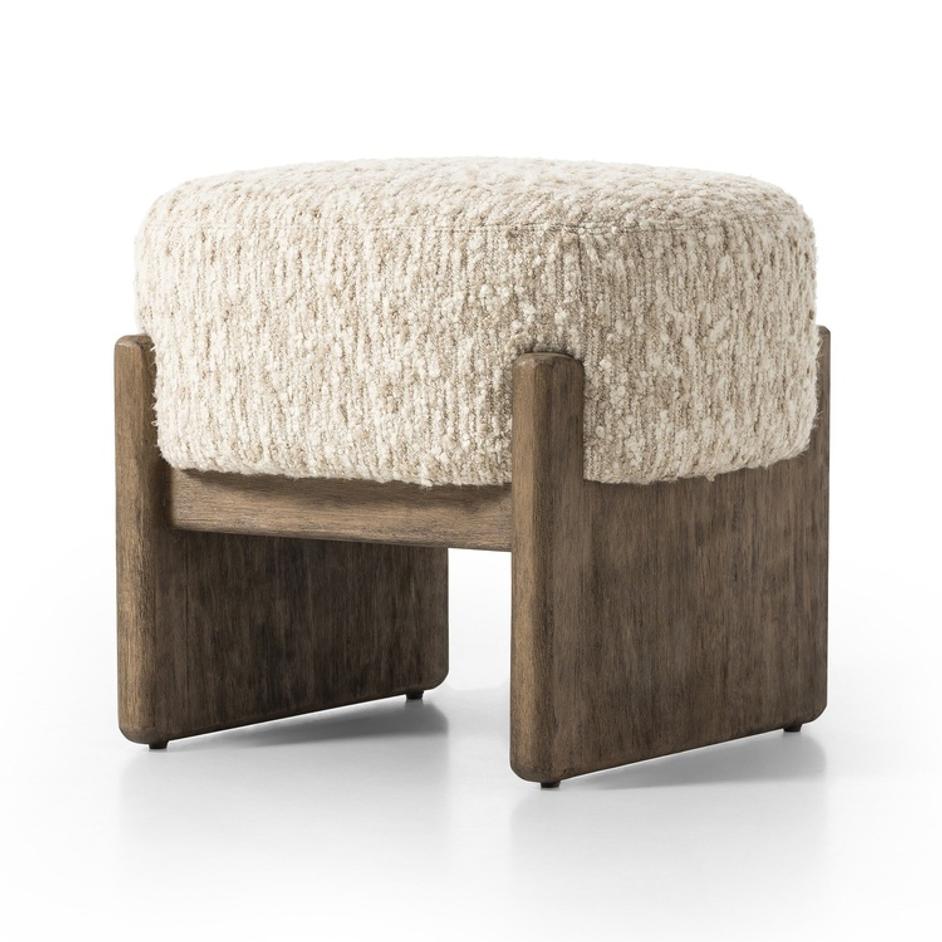 Kirby Accent Stool - Solema Cream by Four Hands
