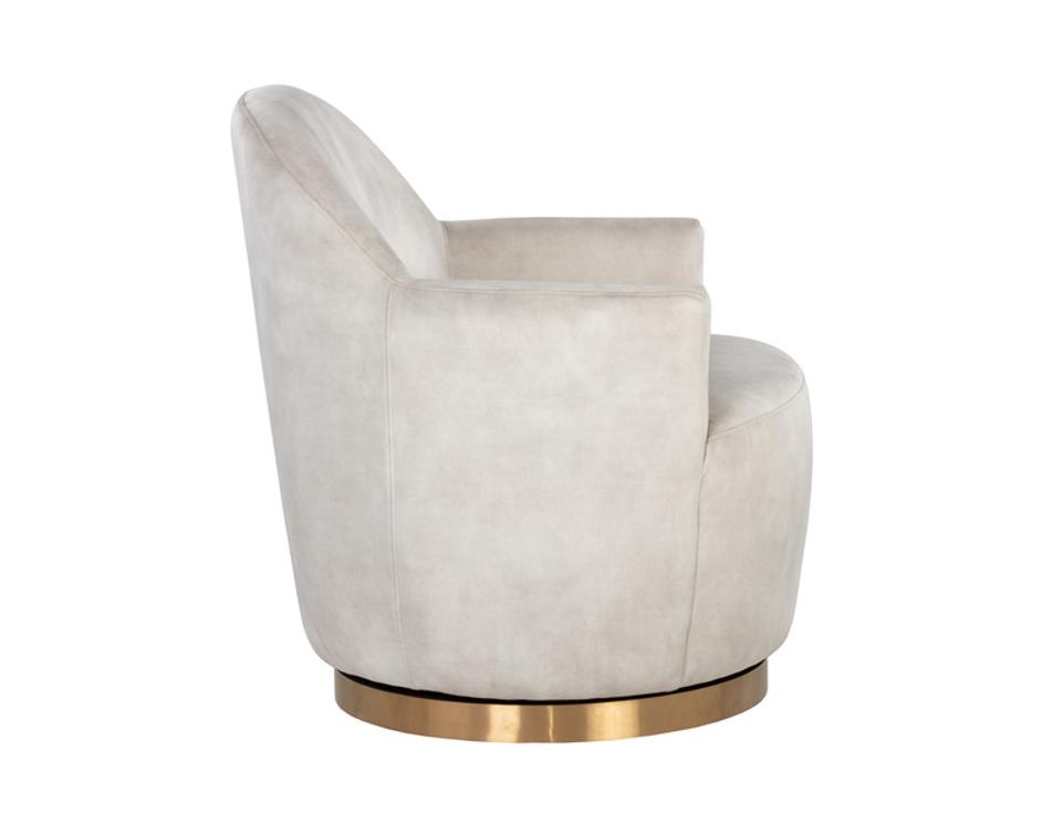 CASEY SWIVEL LOUNGE CHAIR - NONO CREAM by Sunpan
