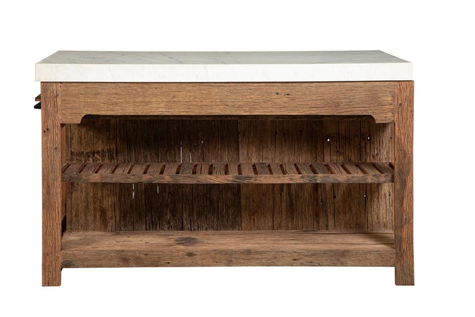 Rustic Marble Island by Furniture Classics