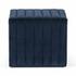 Augustine Ottoman In 21" In Sapphire Navy by FOUR HANDS