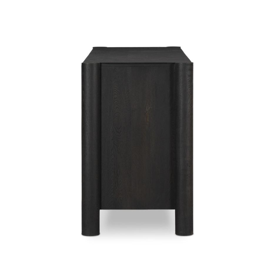 Ezri 6 Drawer Dresser - Carved Black Oak by Four Hands
