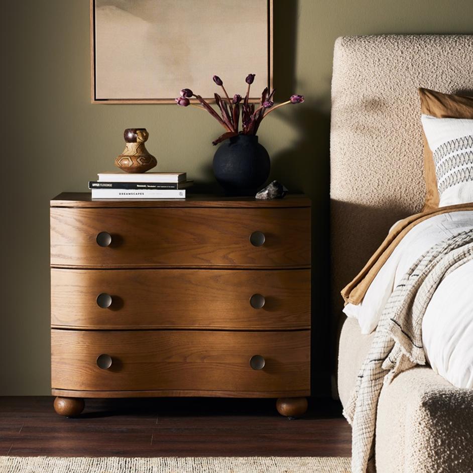 Tiago Nightstand In Toasted Oak by FOUR HANDS