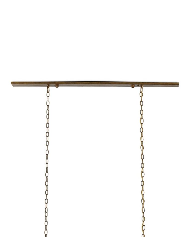 Maximus Gold Chandelier In Washed Gold Leaf by Currey & Company