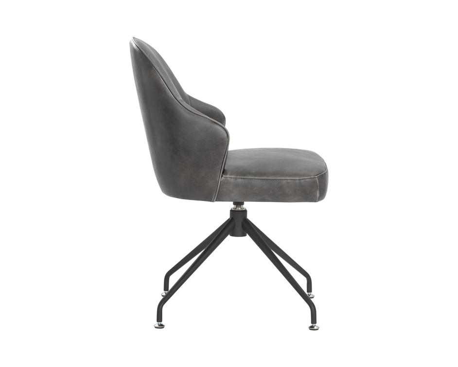 Bretta Swivel Dining Chair - Overcast Grey by Sunpan