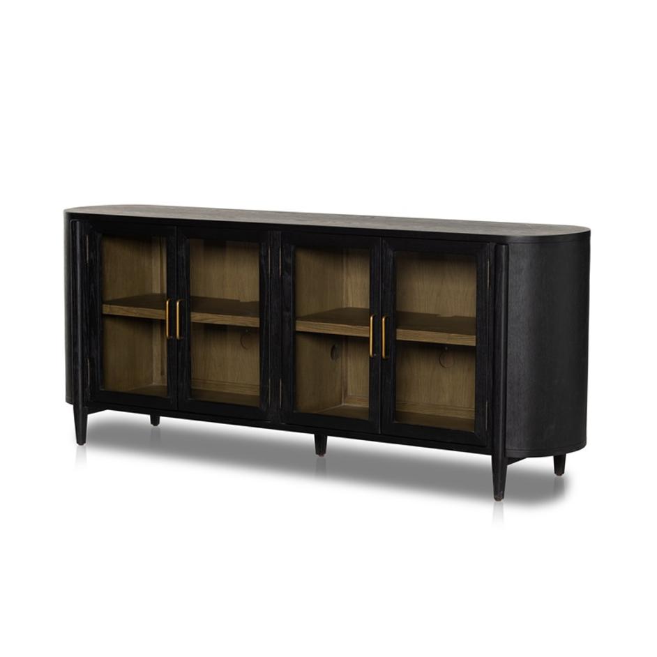 Tolle 82" Sideboard In Drifted Oak Solid by FOUR HANDS