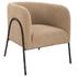 Jacobsen Tan Shearling Barrel Chair by Uttermost