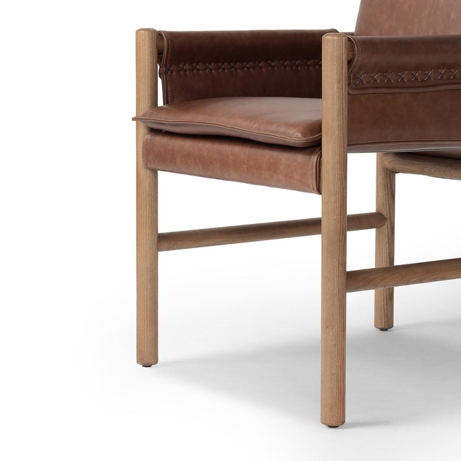 Kellis Dining Chair In Havana Brown And Amber Ash by Four Hands