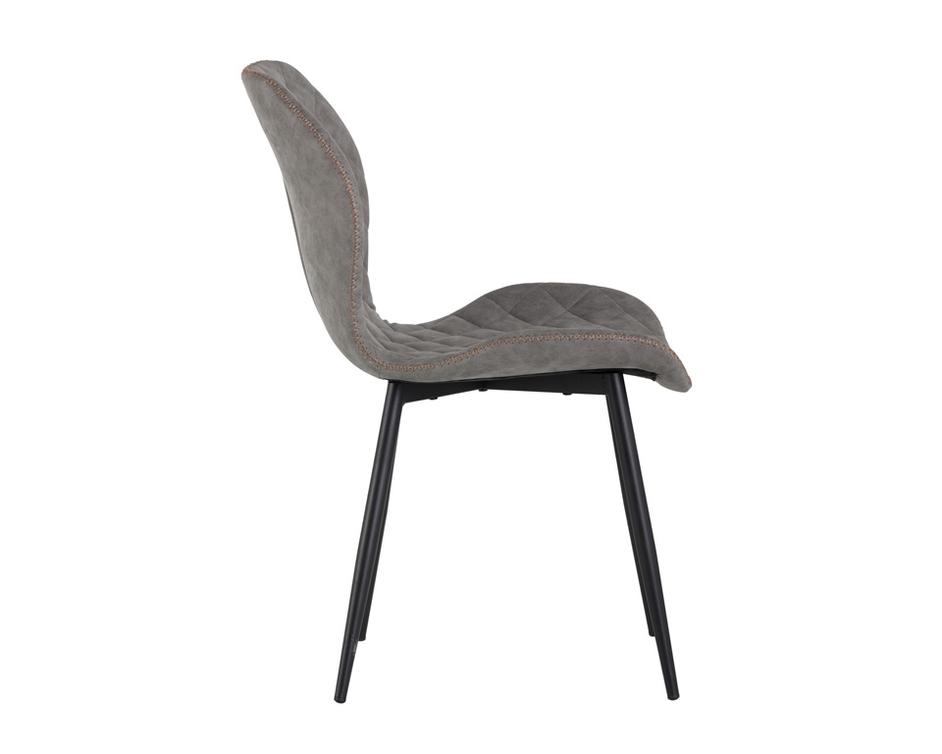 Lyla Dining Chair - Black - Antique Grey by Sunpan