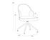BRETTA SWIVEL DINING CHAIR - MOTO STUCCO by Sunpan