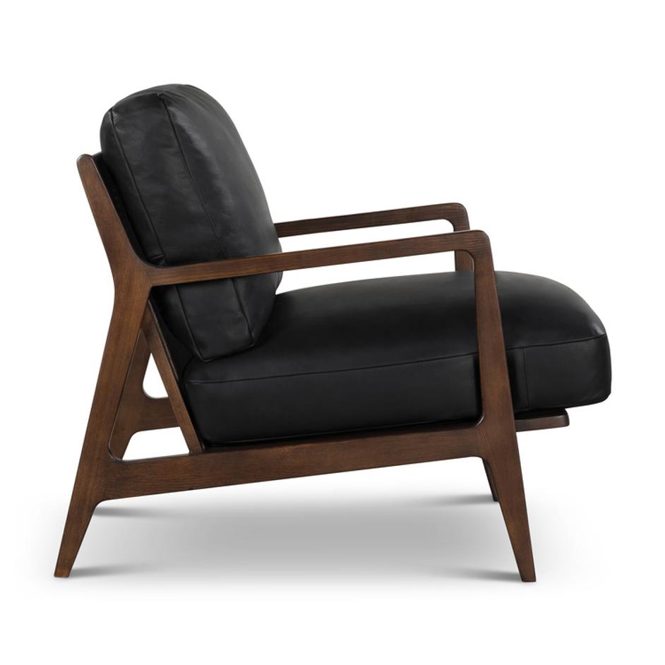 Carmelo Leather Accent Chair by Urbia Imports