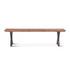 Bern 68" Bench, Smoke Acacia, Natural Steel by Home Trends & Design