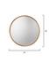 Refined Iron Round Wall Mirror, Gold by Jamie Young