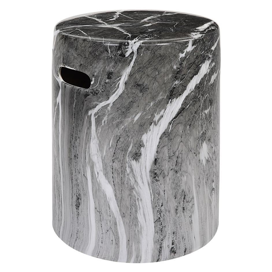 Marvel Marbled Garden Stool by Uttermost