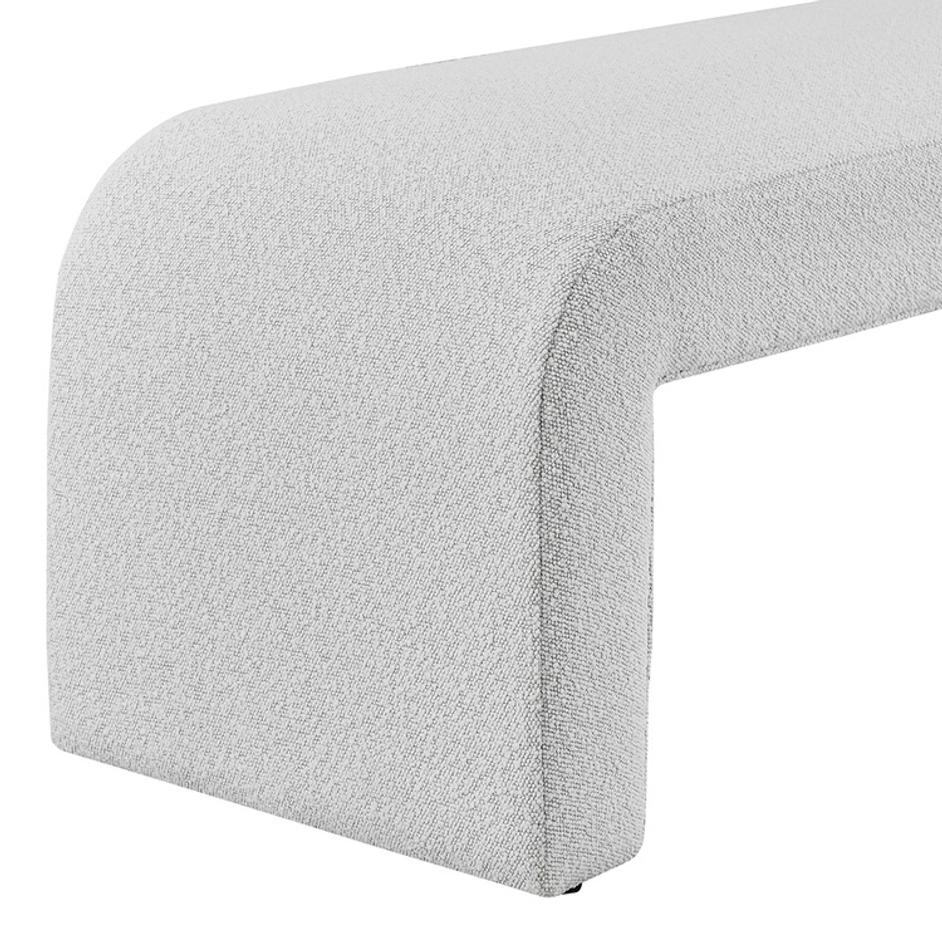 Vioreen Fabric Bench, Boucle Beige by New Pacific Direct