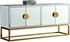 Grace Sideboard/Buffet In Mirrored/Gold Base by Meridian Furniture