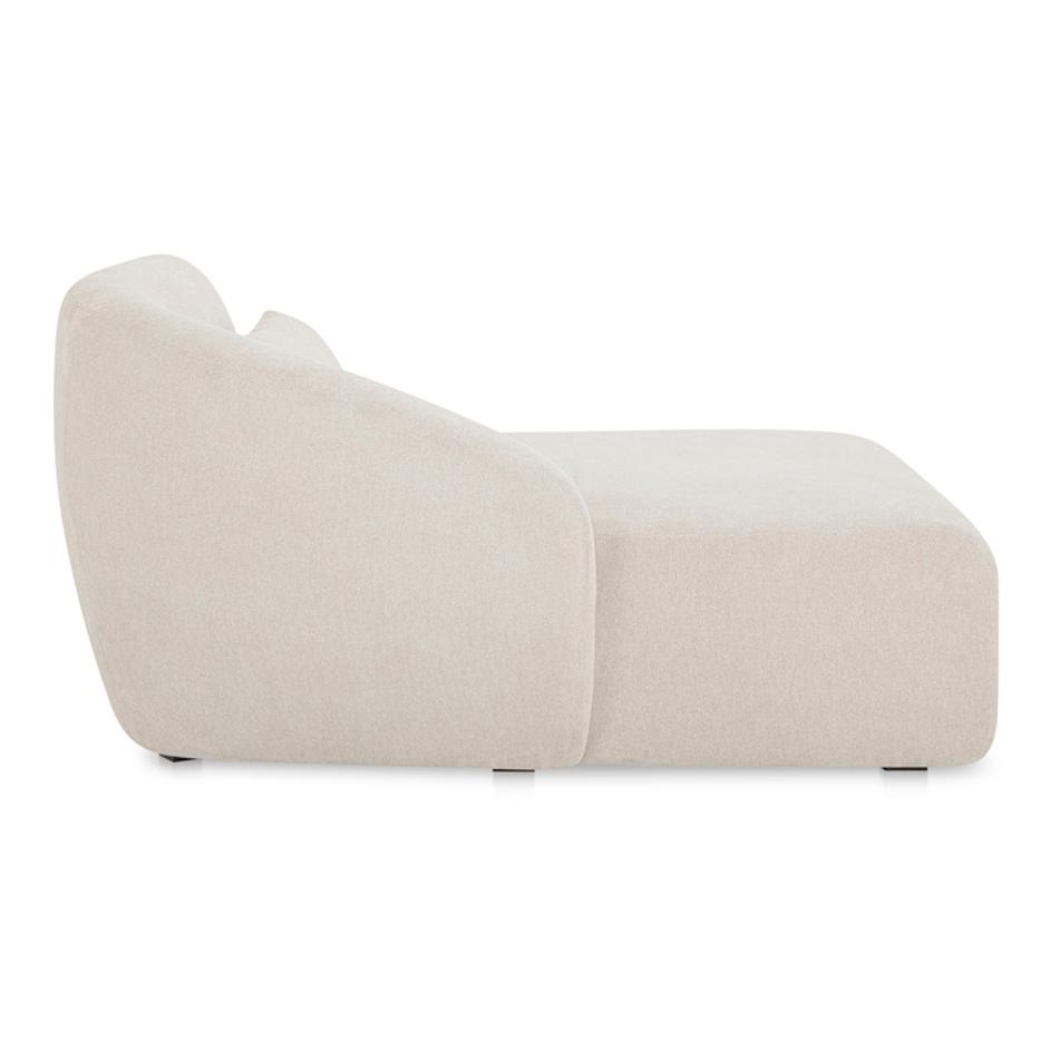 Amelia Left Arm Facing Chaise Warm White by Moes Home