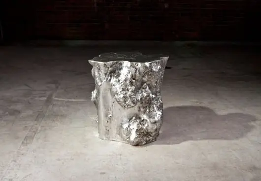 Log Side Table, Silver by PHILLIPS COLLECTION