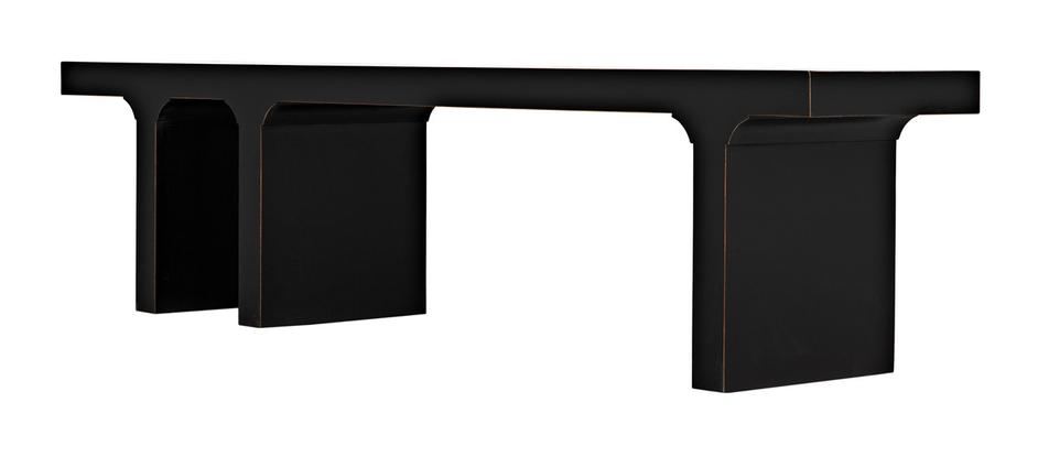 Kir Bench, Hand Rubbed Black by Noir Furniture