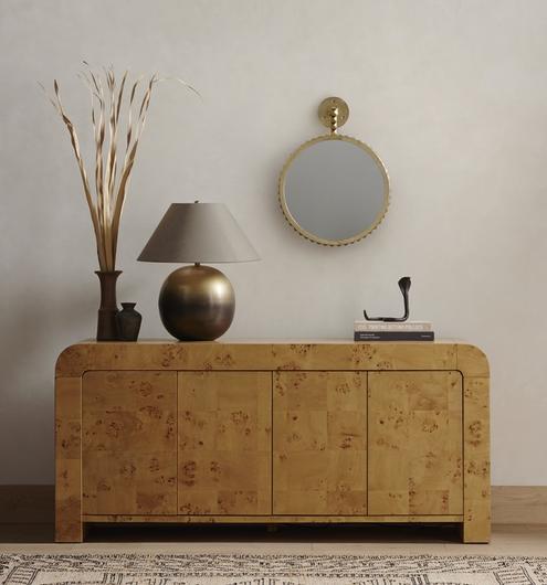 Jenson Media Console In Natural Poplar by FOUR HANDS