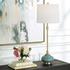 Kaimana Aged Blue Buffet Lamp by Uttermost