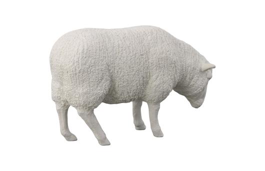 Sheep Sculpture, Gel Coat White by Phillips Collection