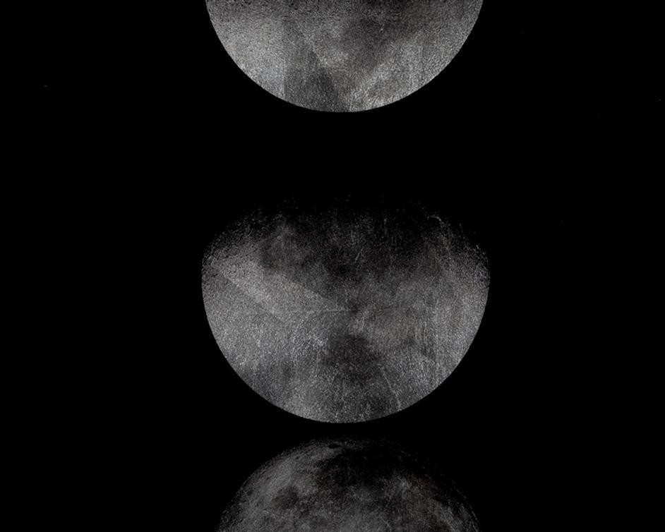 MOON PHASES - 72" X 30" - CHARCOAL FRAME by Sunpan