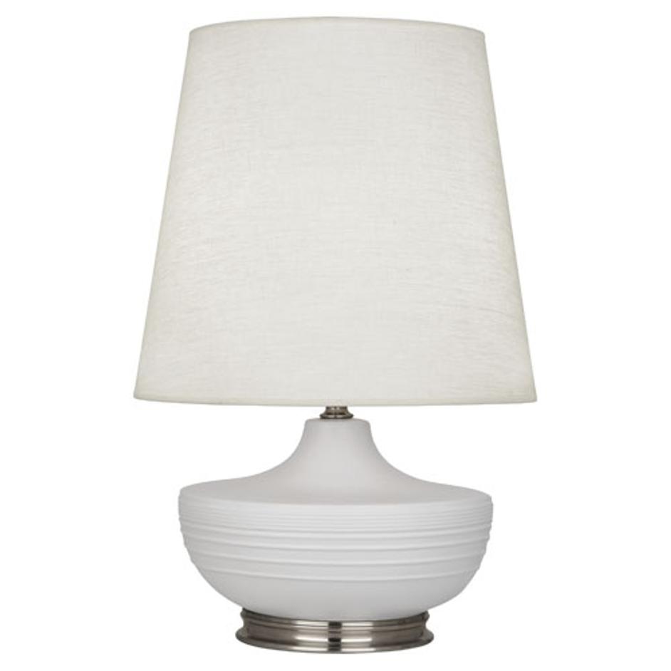 Matte Dove Michael Berman Nolan Table Lamp by Robert Abbey
