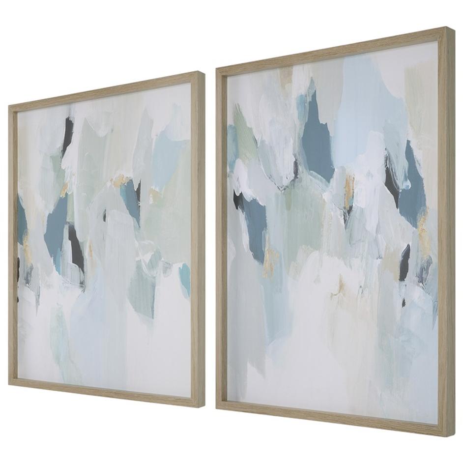 Seabreeze Abstract Framed Canvas Prints Set/2 by Uttermost