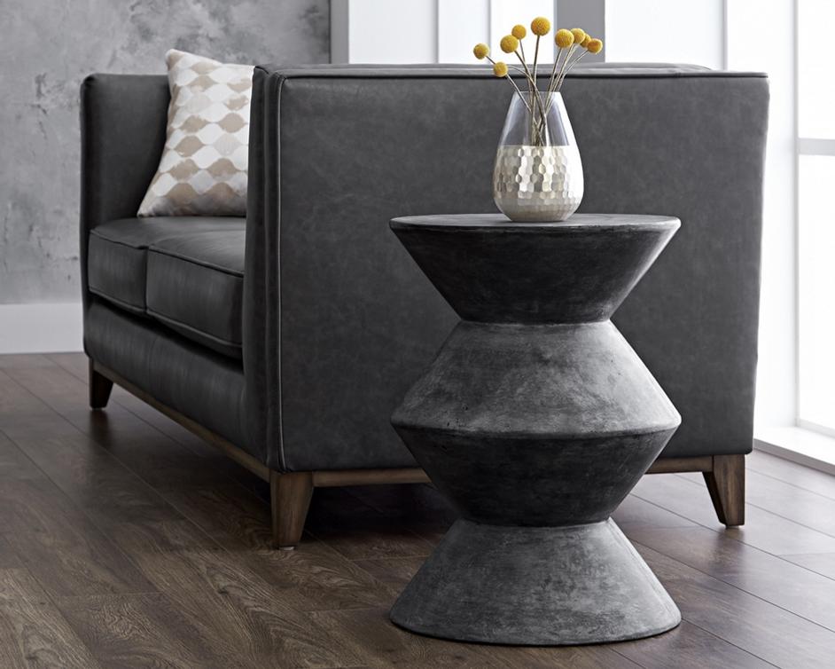 UNION END TABLE - BLACK by Sunpan