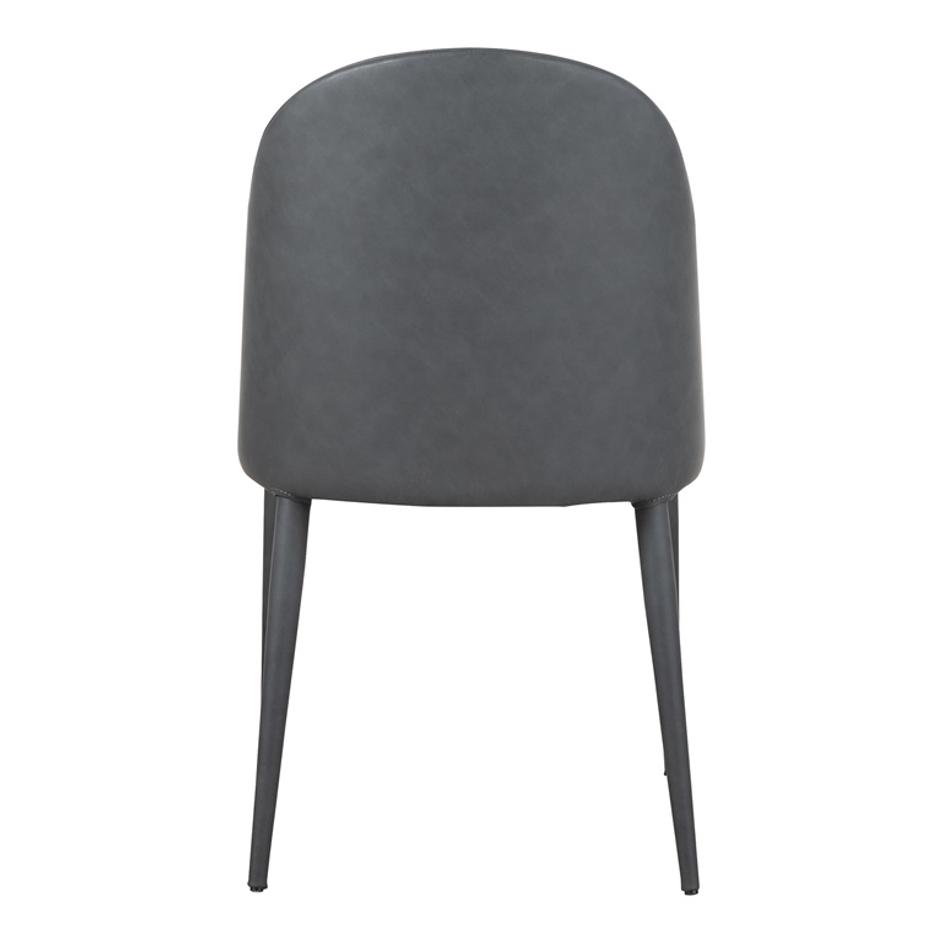 BURTON DINING CHAIR BLACK FADE VEGAN LEATHER-M2 by Moes Home