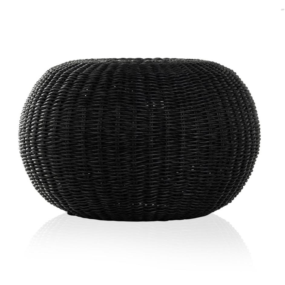 Phoenix Outdoor Accent Stool In Vntg Coal by FOUR HANDS