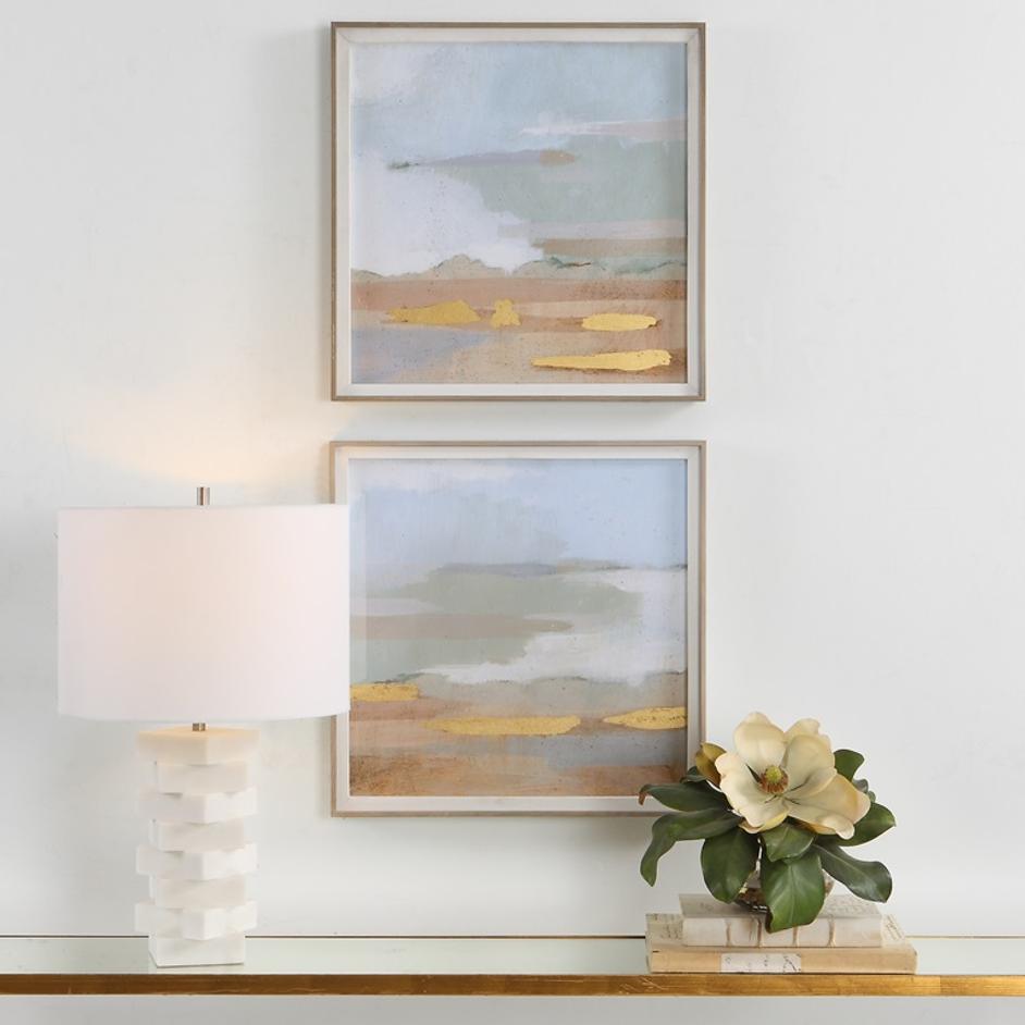 Abstract Coastline Framed Prints, S/2 by Uttermost