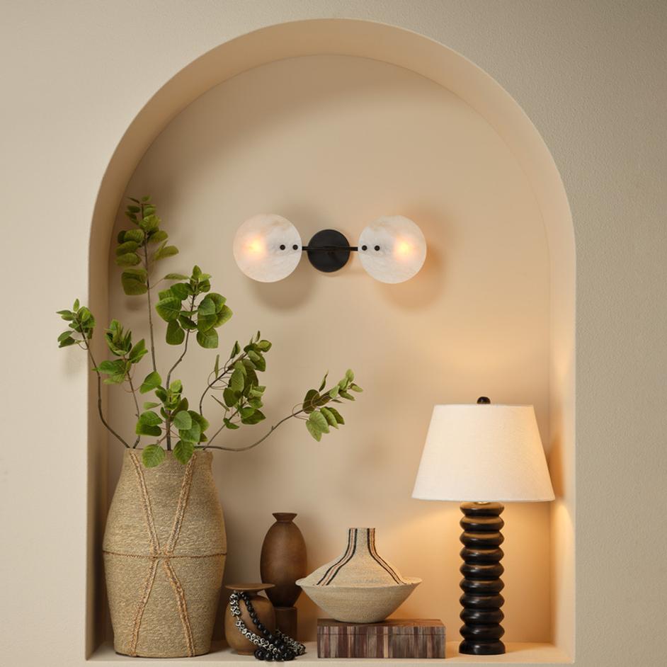 Oracle Alabaster Sconce by Jamie Young