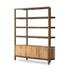 Reza Wide Bookcase - Toasted Acacia by Four Hands
