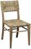 Faley Teak Chair with Rush Seagrass Weave and Clear Flat Finish by Noir Furniture