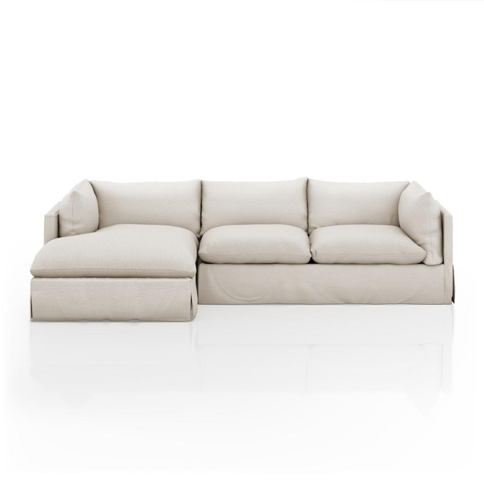 Habitat 2Pc Laf Sectional In 112'' In Nimbus by FOUR HANDS