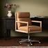 Kiano Desk Chair In Palermo Drift by FOUR HANDS