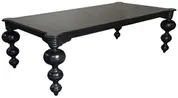 Claudio Dining Table, Hand Rubbed Black by Noir Furniture